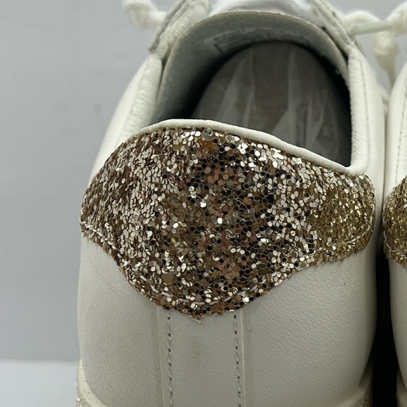 VINTAGE HAVANA, TENNIS SHOES, “WHITE” WITH CAMOUFLAGE & GLITTERING DESIGN, 11.5 - Picture 12 of 16